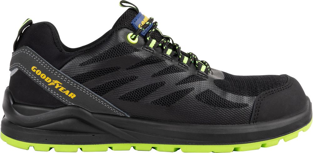 Scarpe antinfortunistiche metal-free blackbat TG. 41 nero e verde