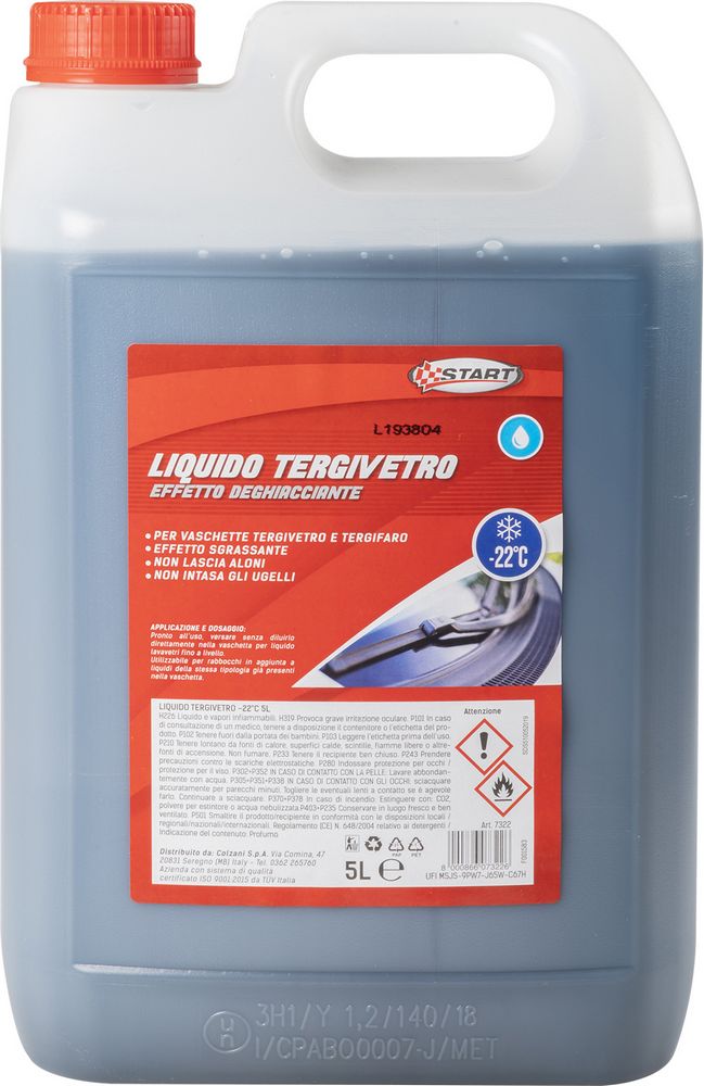 Image of Liquido tergivetro effetto deghiacciante -22Â°C 5L