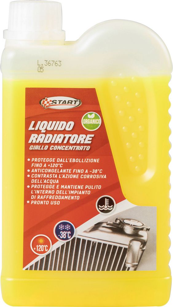 Image of Liquido radiatore giallo effetto anticongelante -38Â°C 500ML