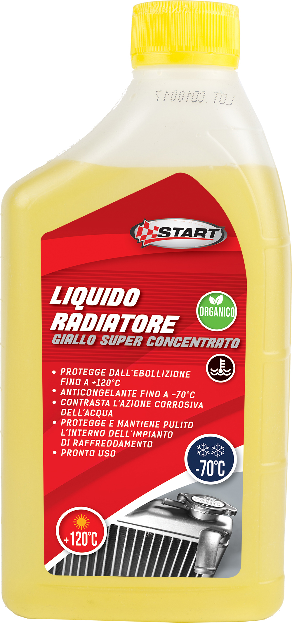 Image of Liquido radiatore giallo -70Â°C 1L per motpri monoblocco in alluminio""