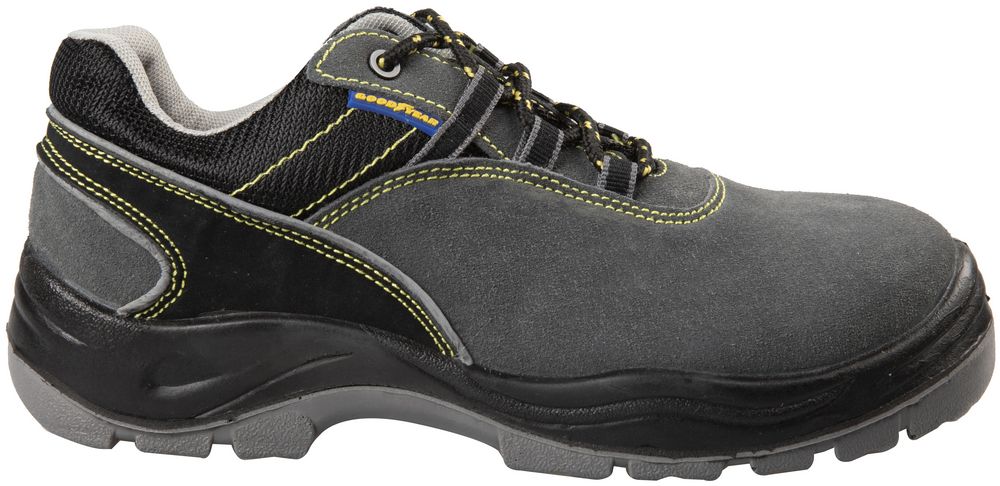 Goodyear Scarpe antinfortunistiche con metallo S1P in pelle scamosciata colore nero e grigio taglia 43